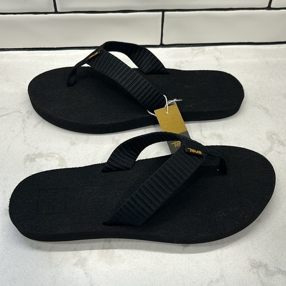 Teva Mush II Men's Flip Flop Sandals 10 Black NWT - Picture 2 of 13